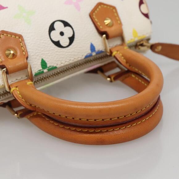 LOUIS VUITTON Monogram Multicolor Mini Speedy Bag White M92645 - Picture 7 of 16